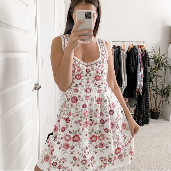 Needle & Thread Dresses & Skirts - Needle & Thread Floral Romance Sequin Dress White